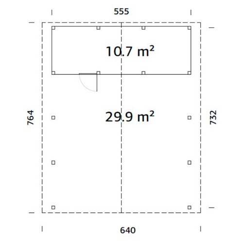 PALMAKO Carport »Robert«, Aufstellmaß...