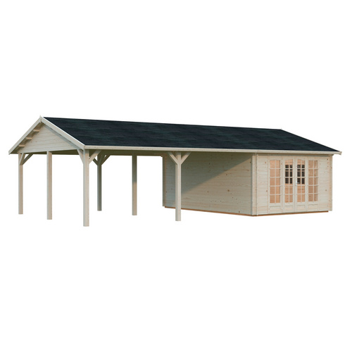 PALMAKO Gartenhaus »Irene«, Aufstellmaße BxTxH: 1006 x 619 x 316 cm, unbehandelt, Holz - braun |  Fichte
