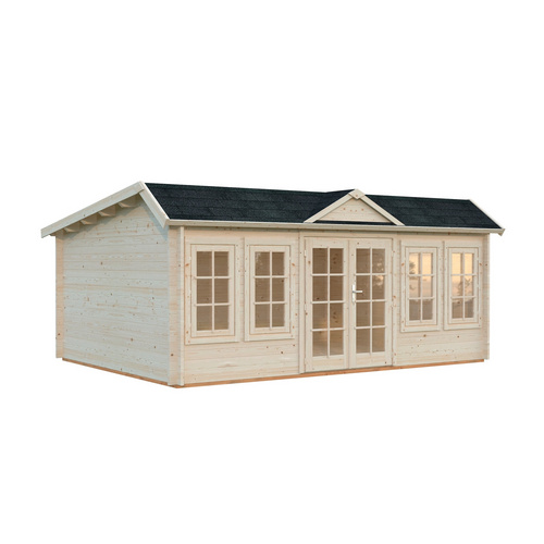 PALMAKO Gartenhaus »Claudia«, Aufstellmaße BxTxH: 578 x 425 x 249 cm, unbehandelt, Holz - braun |  Fichte