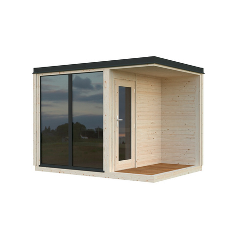 Thumbnail - PALMAKO Saunahaus »Sarah«, Außenmaße BxHxT: 322 x 237 x 222 cm, geeignet für: 3 Personen - braun