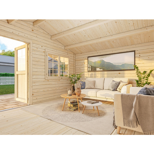 PALMAKO Gartenhaus »Sally«, Aufstellmaße BxTxH: 515 x 530 x 278 cm, lackiert, Holz - grau |  Fichte
