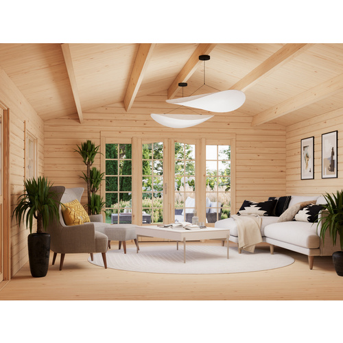PALMAKO Gartenhaus »Irene«, Aufstellmaße BxTxH: 514 x 598 x 287 cm, lackiert, Holz - grau |  Fichte