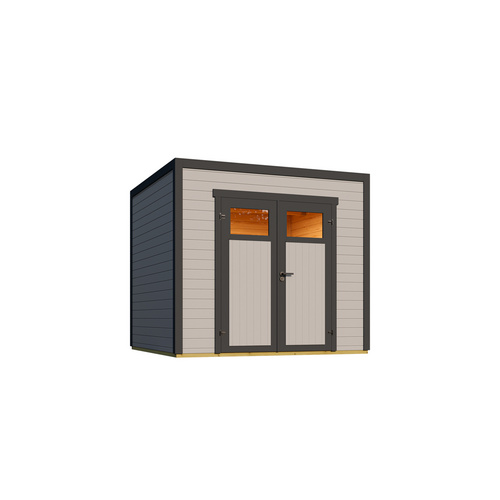 ✿ Gartenhaus, NIKA 1,5 28 mm hellgrau | Fichte ✿ ✿ Gartenhaus, NIKA 1,5 28 mm hellgrau | Fichte ✿