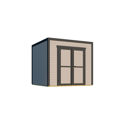 Ferienhaus, STELLA 2, 28 mm, hellgrau |  Fichte