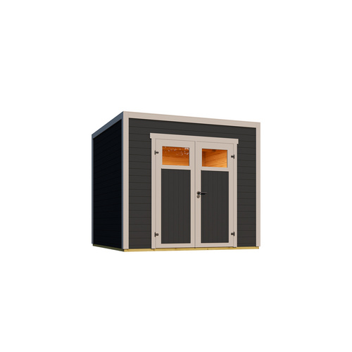 Gartenhaus, NIKA 1,5 28 mm,graphitgrau |  Fichte