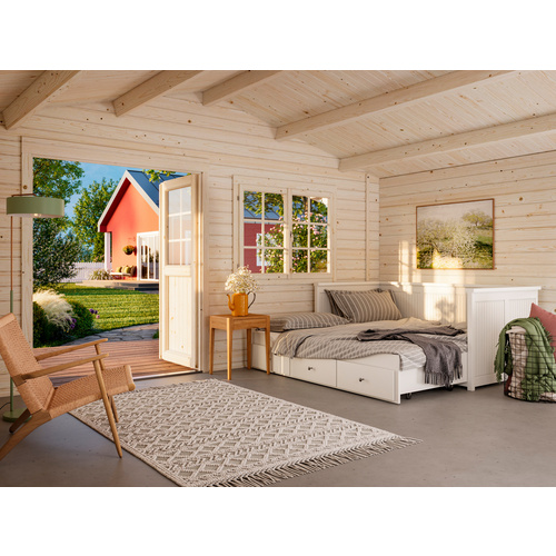 Thumbnail - PALMAKO Gartenhaus »Britta«, Aufstellmaße BxTxH: 516 x 579 x 270 cm, lackiert, Holz - grau