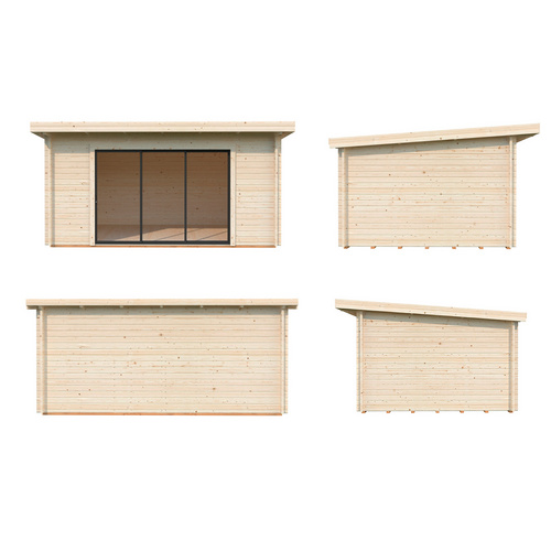 PALMAKO Gartenhaus »Lea«, Aufstellmaße BxTxH: 494 x 402 x 244 cm, lackiert, Holz - weiss |  Fichte