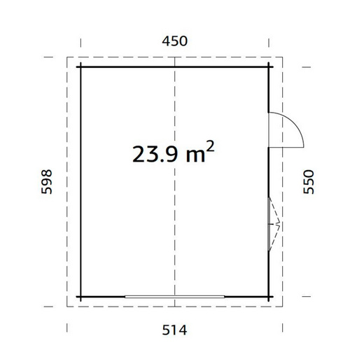 PALMAKO Garage »Roger«, Aufstellmaße ...