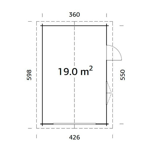 PALMAKO Garage »Roger«, Aufstellmaße ...