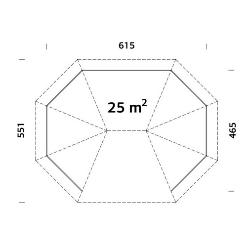 PALMAKO Pavillon »Betty«, Aufstellmaß...
