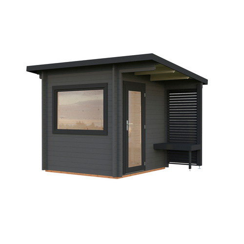 Palmako Dunkelgrau Sauna "Sanna 4,1 M²", Anthrazit, Ohne Ofen, (Ohne Ofen), Saunen - Image 3