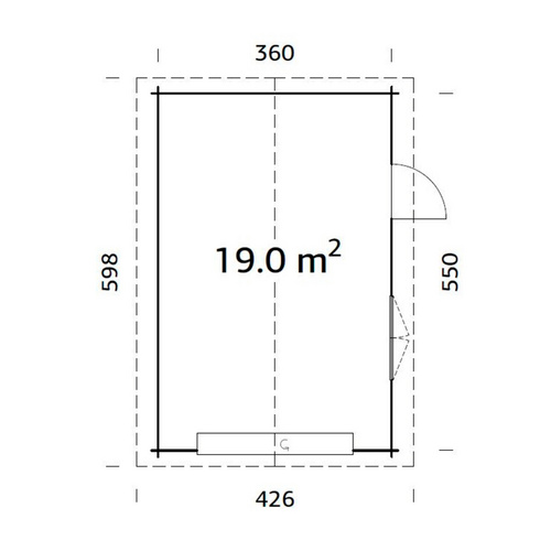 PALMAKO Garage »Roger«, Aufstellmaße ...