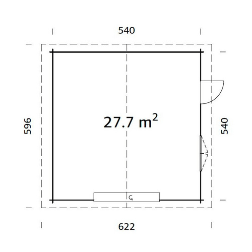 PALMAKO Garage »Roger«, Aufstellmaße ...