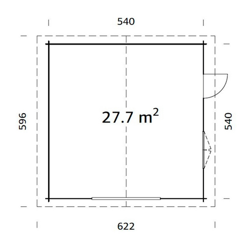 PALMAKO Garage »Roger«, Aufstellmaße ...