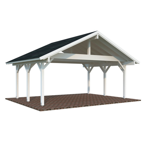 PALMAKO Carport »Robert«, Aufstellmaße BxTxH: 635 x 510 x 363 cm, lackiert, Holz – weiss | 04743142038475 PALMAKO Carport »Robert«, Aufstellmaße BxTxH: 635 x 510 x 363 cm, lackiert, Holz – weiss | 04743142038475