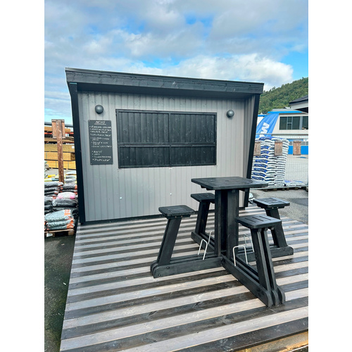 PALMAKO Marktstand »Kira«, Aufstellmaße BxTxH: 355 x 290 x 264 cm, lackiert, Holz - weiss |  Fichte