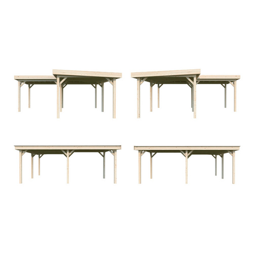 Thumbnail - PALMAKO Pavillon »Lenna«, BxHxT: 588 x 245 x 588 cm, Braun
