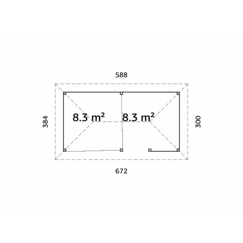 PALMAKO Pavillon »Bianca«, Aufstellma...