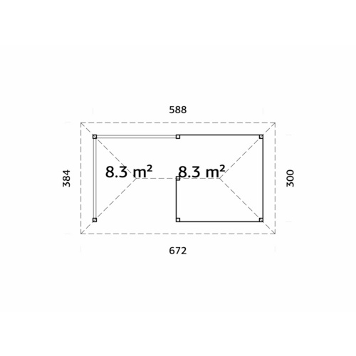 PALMAKO Pavillon »Bianca«, Aufstellma...