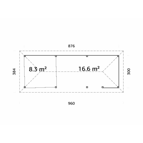PALMAKO Pavillon »Bianca«, Aufstellma...