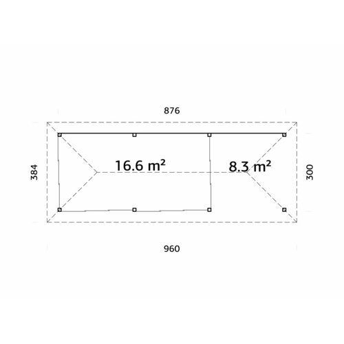 PALMAKO Pavillon »Bianca«, Aufstellma...