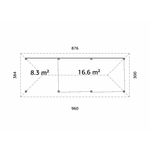 PALMAKO Pavillon »Bianca Set 218 Slide...