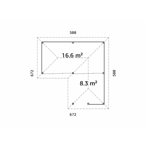 PALMAKO Pavillon »Bianca«, Aufstellma...