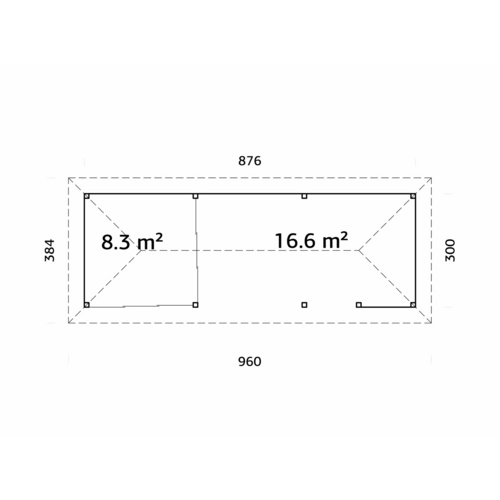 PALMAKO Pavillon »Bianca«, Aufstellma...