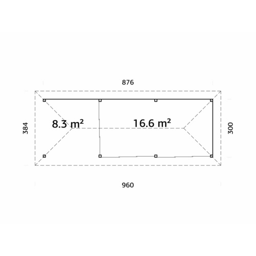 PALMAKO Pavillon »Bianca«, Aufstellma...