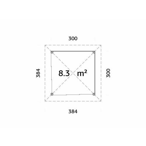 PALMAKO Pavillon »Bianca«, Aufstellma�...