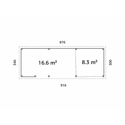 PALMAKO Pavillon »Lenna«, Aufstellmaß...