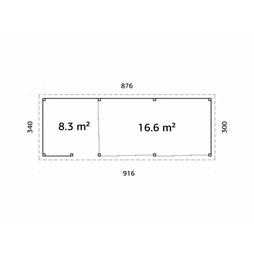 PALMAKO Pavillon »Lenna«, Aufstellmaß...