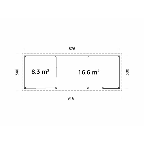 PALMAKO Pavillon »Lenna«, Aufstellmaß...