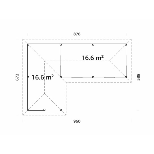 PALMAKO Pavillon »Bianca«, Aufstellma...