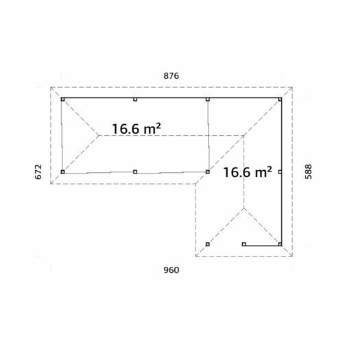 PALMAKO Pavillon »Bianca«, Aufstellma...