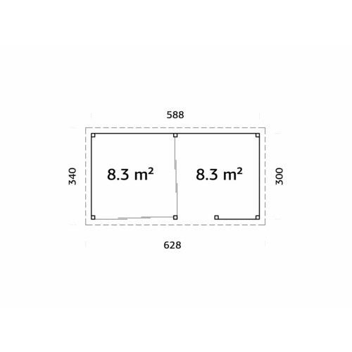 PALMAKO Pavillon »Lenna«, Aufstellmaß... PALMAKO Pavillon »Lenna«, Aufstellmaß...
