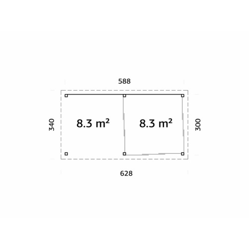 PALMAKO Pavillon »Lenna«, Aufstellmaß...