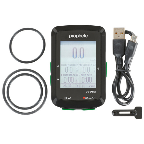 Thumbnail - PROPHETE Fahrradcomputer, Navi , 13 Funktionen - schwarz