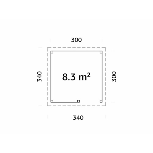 PALMAKO Pavillon »Lenna«, Aufstellmaß...