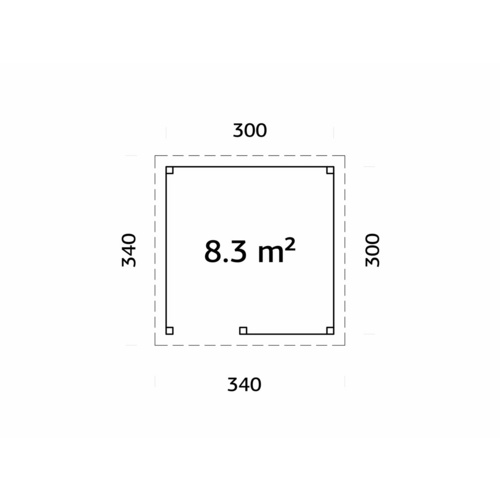 PALMAKO Pavillon »Lenna«, Aufstellmaß...