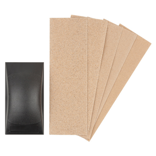 Wolfcraft Handschleifer-Set 7 X 21 Cm Maß 70 X1 30 Mm, K 40,60,80,100,120 Schleifpapier & Schleifhilfen - Image 3