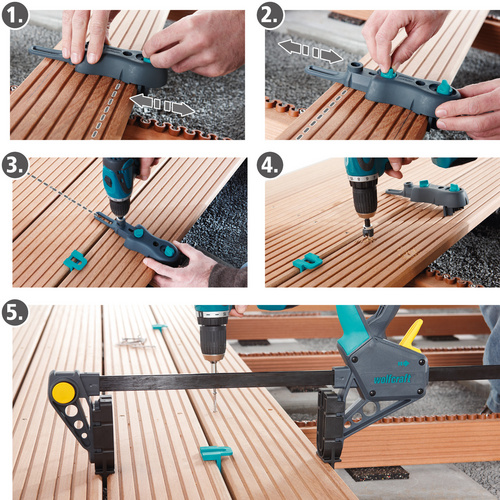 Thumbnail - WOLFCRAFT Terrassenbau-Set »6988000«, Kunststoff - schwarz