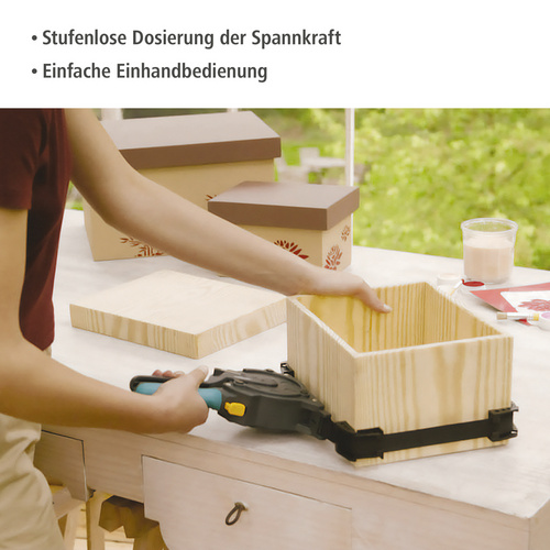 Thumbnail - WOLFCRAFT Rahmenbandspanner, schwarz/türkis