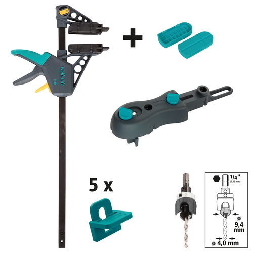 Thumbnail - WOLFCRAFT Terrassenbau-Set »6988000«, Kunststoff - schwarz
