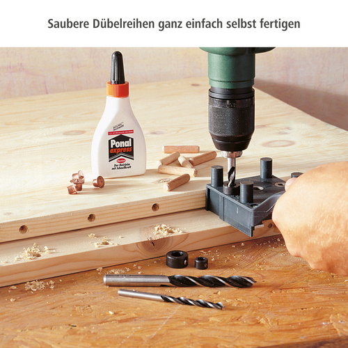 Thumbnail - WOLFCRAFT Dübelbox, 4645000, Kunststoff | Holz | Metall, 1 Set - bunt