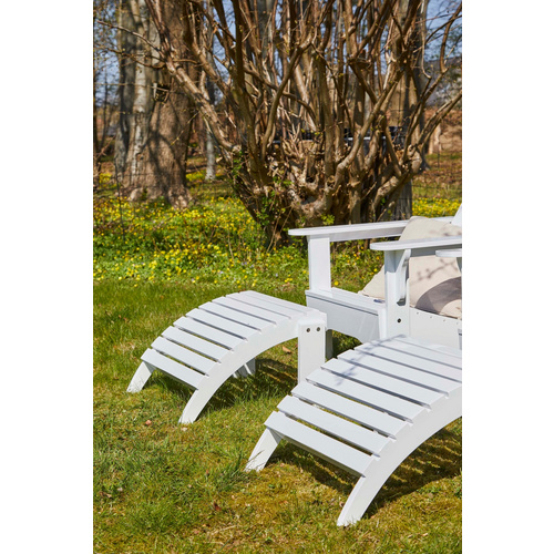 Thumbnail - Cinas Loungeset »Adirondack «, 1 Sitzplätze, Mahogniholz, 2-teilig - weiss