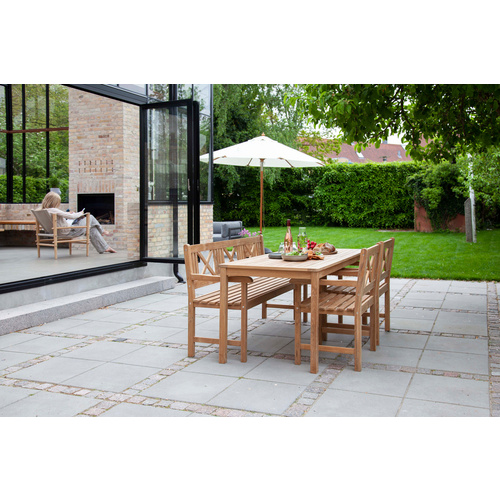 Thumbnail - Cinas Gartenmöbelset »Rosenborg«, 5 Sitzplätze, Teakholz, 4-teilig - braun