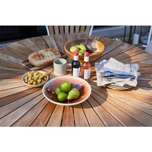 Thumbnail - Cinas Gartenmöbelset »Ellen«, 5 Sitzplätze, Teakholz, 6-teilig - schwarz | braun