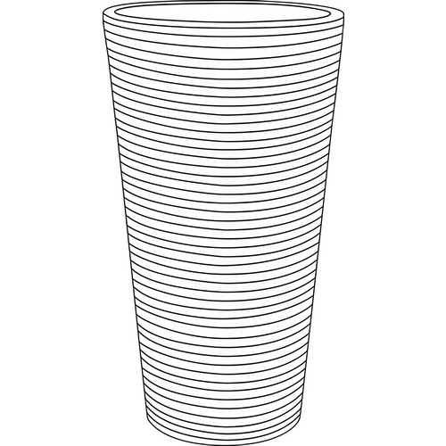 Thumbnail - SCHEURICH Pflanzgefäß »Sorrento High«, 28,5 x 55 cm (BxH), Kunststoff, granitschwarz - grau