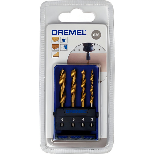 Dremel 636 4Tlg. Titanium Holz Set Mit 4 Holzbohrern Für Multifunktionswerkzeug - Bild 2